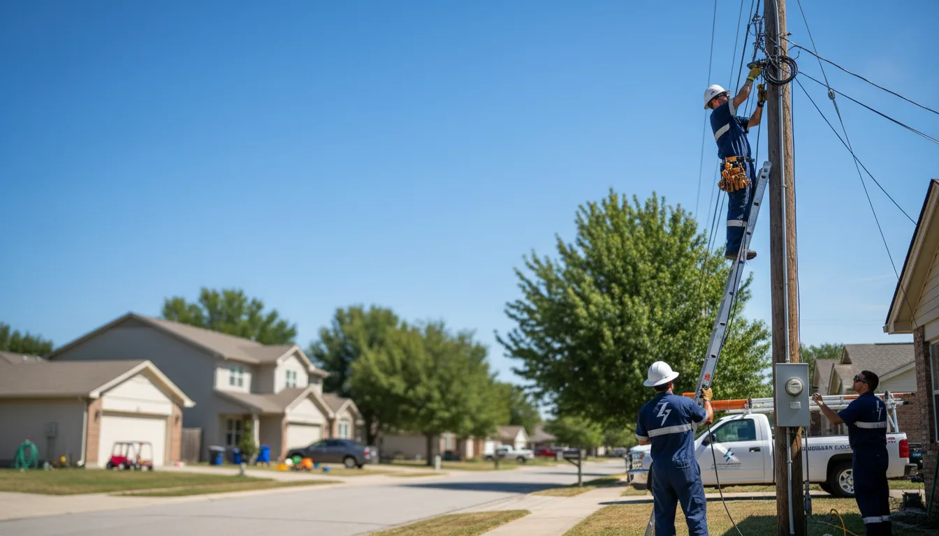 Residential electrician providing installation services in Noble, MO